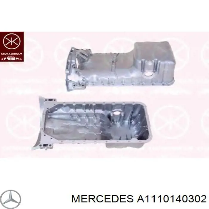 A1110140302 Mercedes Panela de óleo de cárter do motor