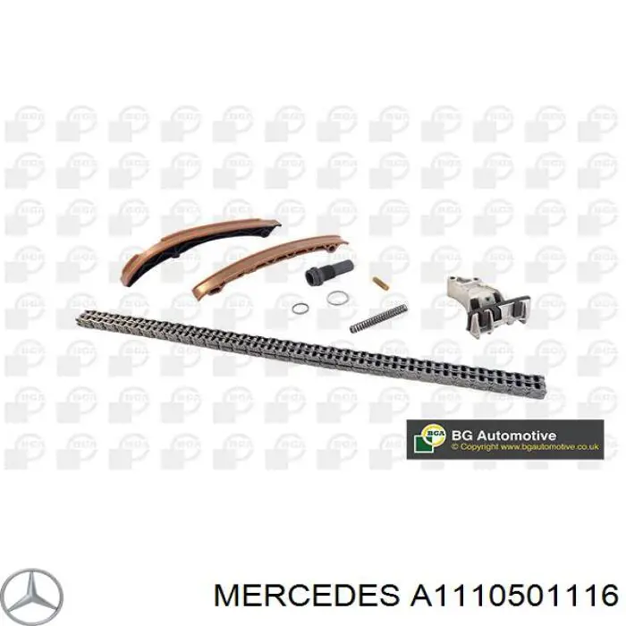 Compre A1110501116 Mercedes Amortecedor de cadeia do mecanismo de distribuição de gás, superior CBC