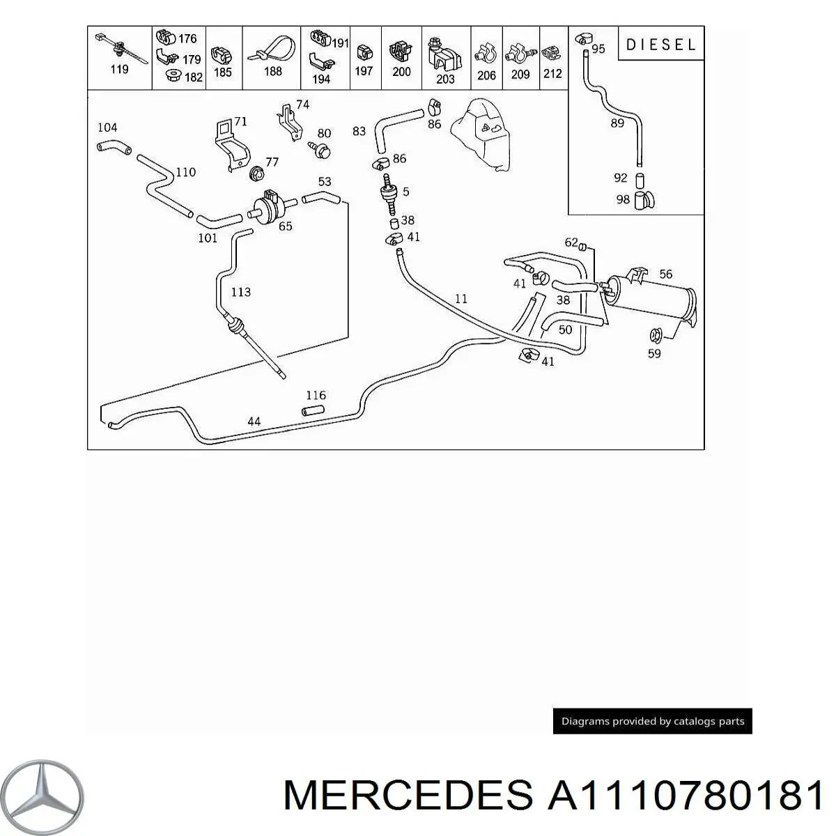 A1110780181 Mercedes 