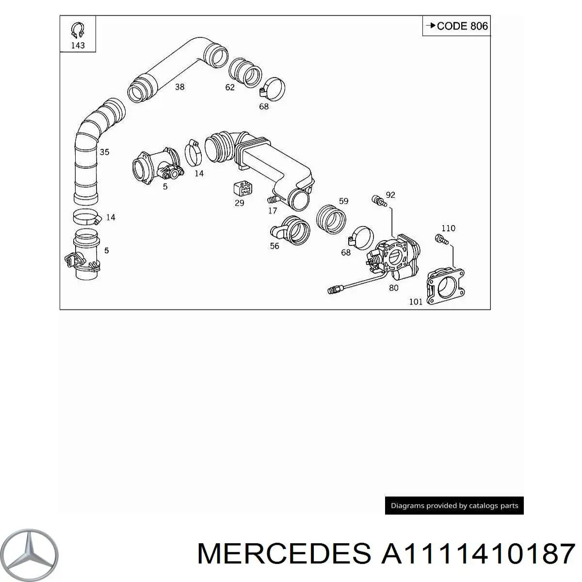 A1111410187 Mercedes 