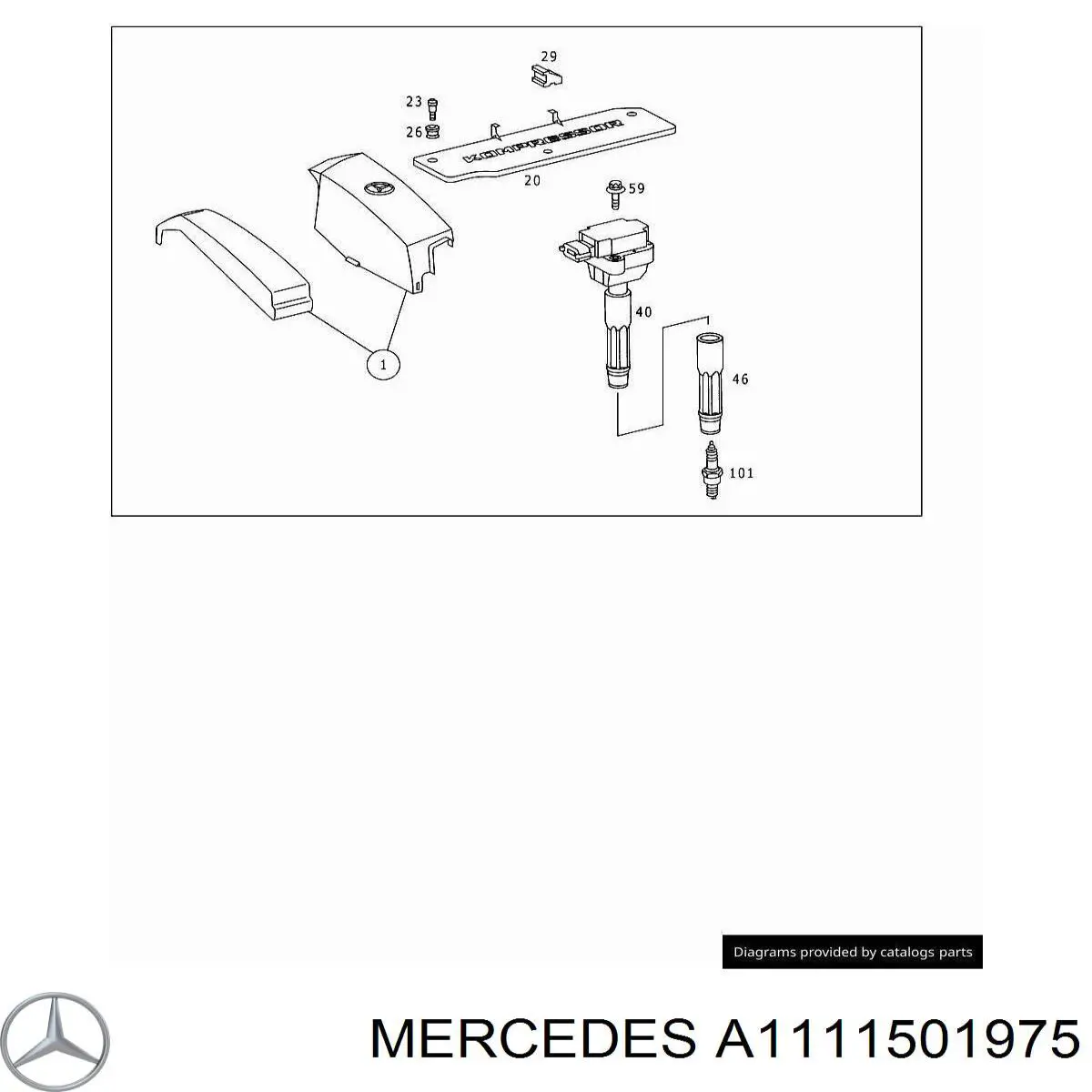 A1111501975 Mercedes Tampa de válvulas