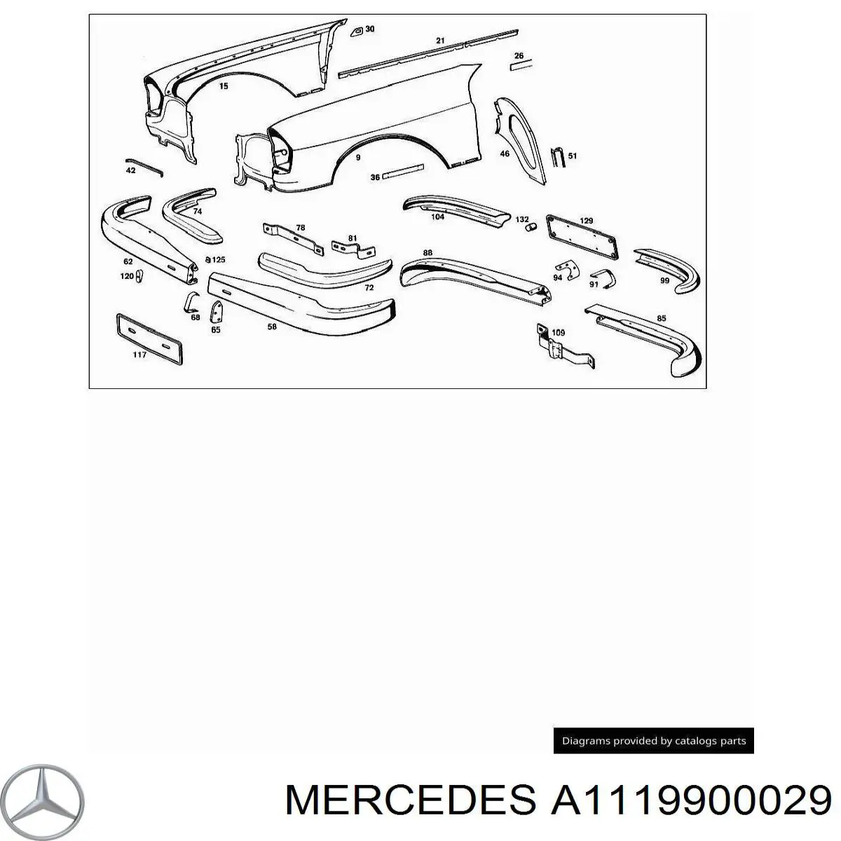 Compre A1119900029 Mercedes 