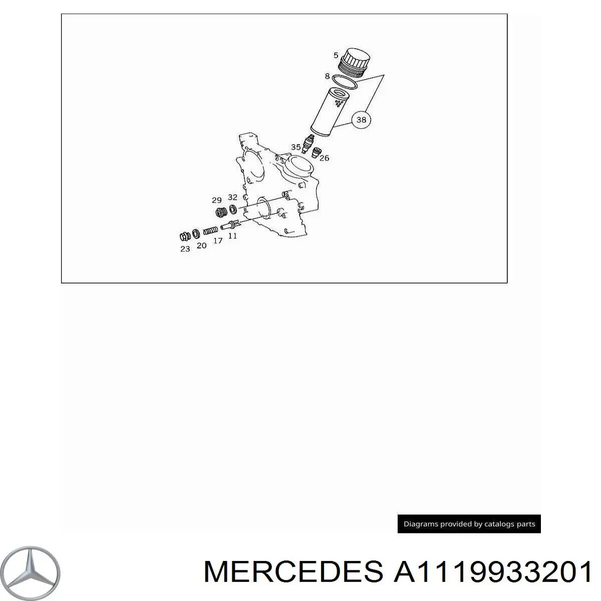  Mercedes A1119933201 preço, a partir de  USD