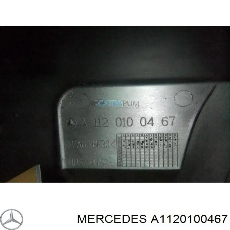 A1120100467 Mercedes Tampa de motor decorativa