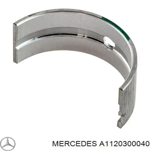 1120300040 Mercedes Folhas inseridas principais de cambota, kit, padrão (STD)