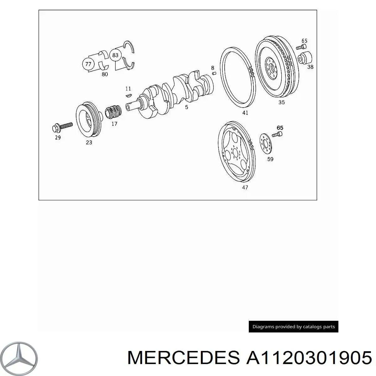 Volante de motor Mercedes A1120301905 preço, a partir de 383,13 USD