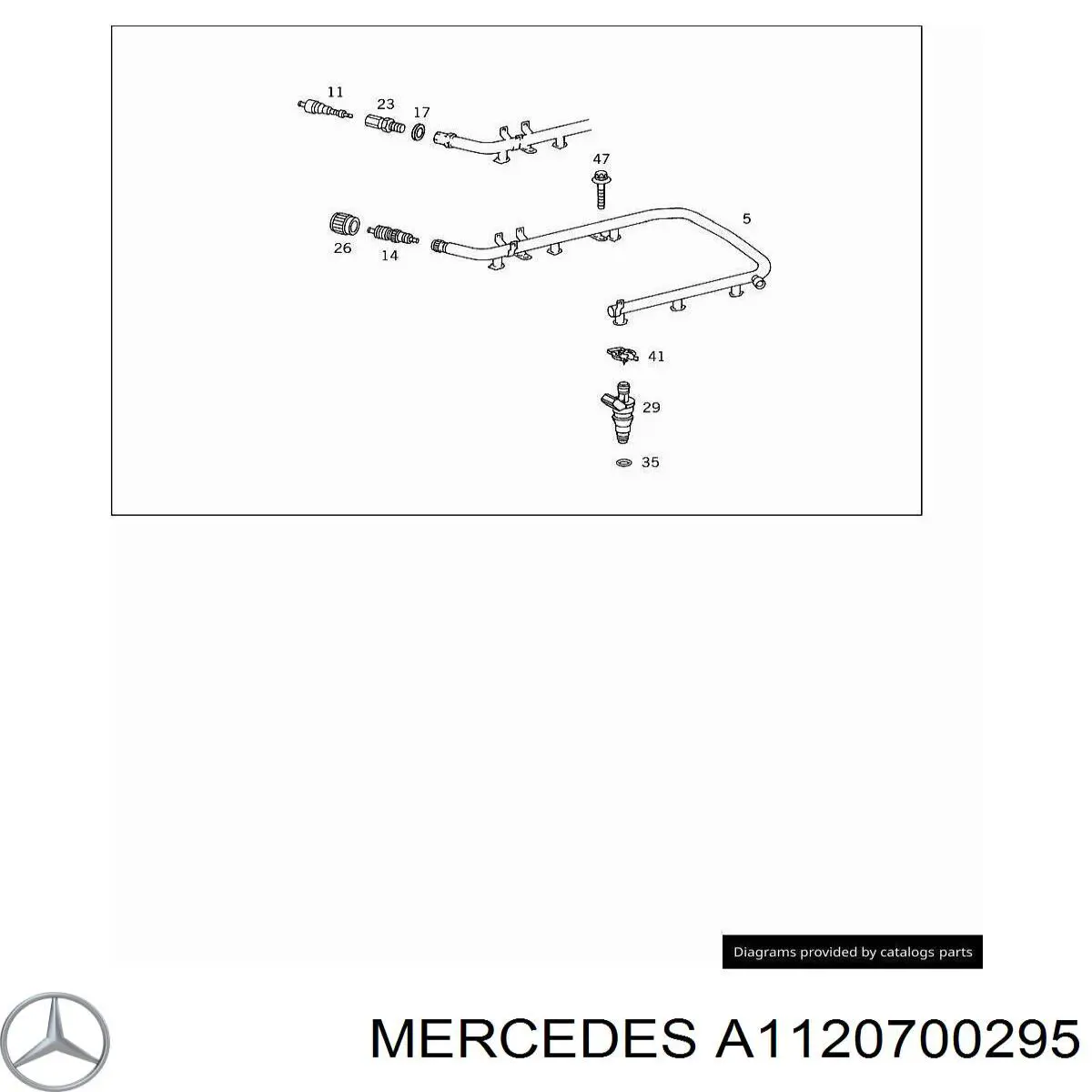 A1120700295 Mercedes Distribuidor de combustível (rampa)