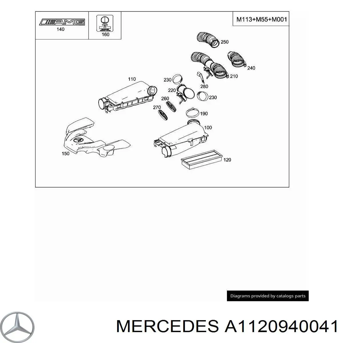 Compre A1120940041 Mercedes 