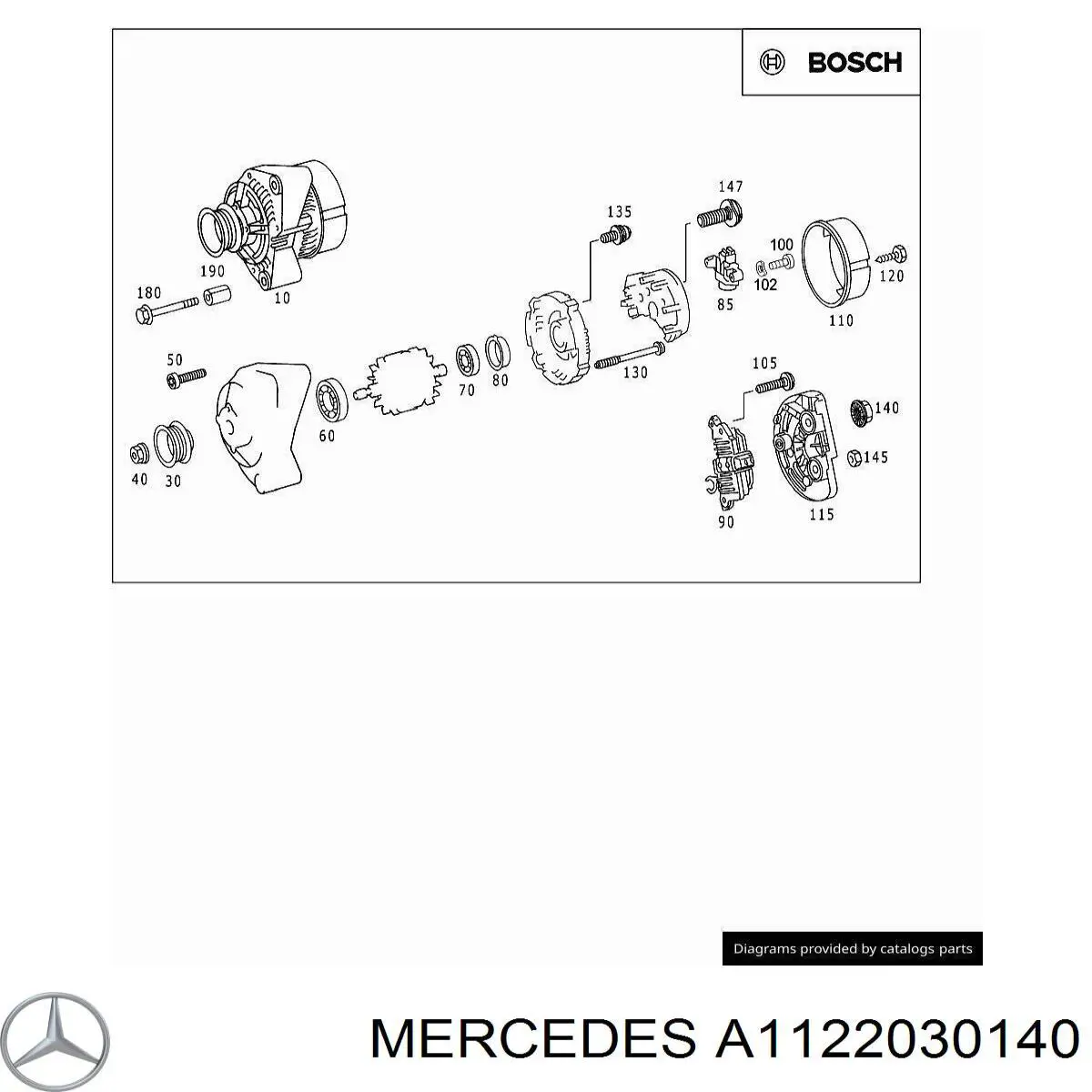 Consola do gerador Mercedes A1122030140 preço, a partir de 10,31 USD