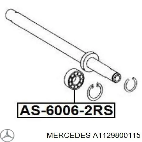 Rolamento suspenso do semieixo dianteiro Mercedes A1129800115 preço, a partir de 12,73 USD
