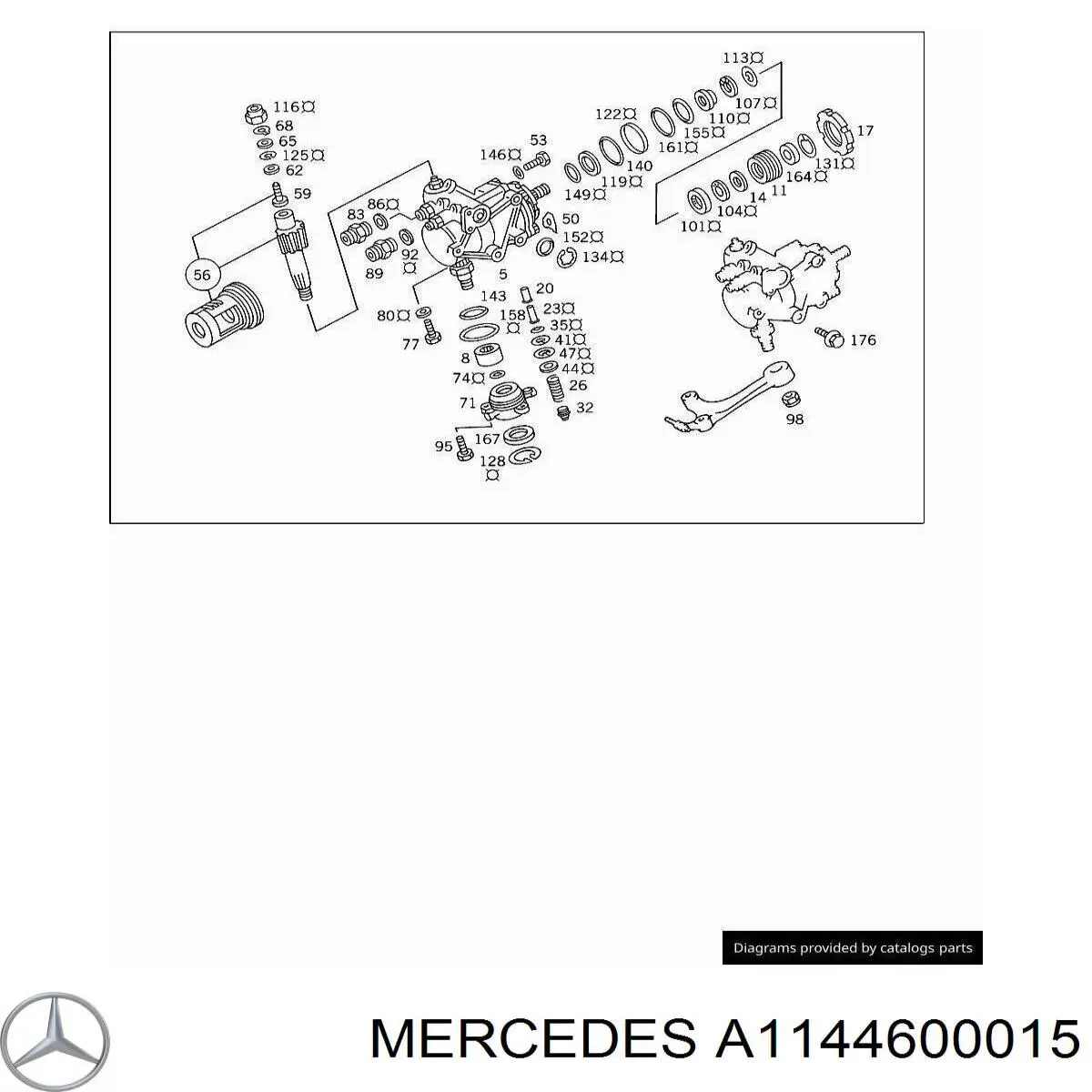  Mercedes A1144600015 preço, a partir de 215,24 USD