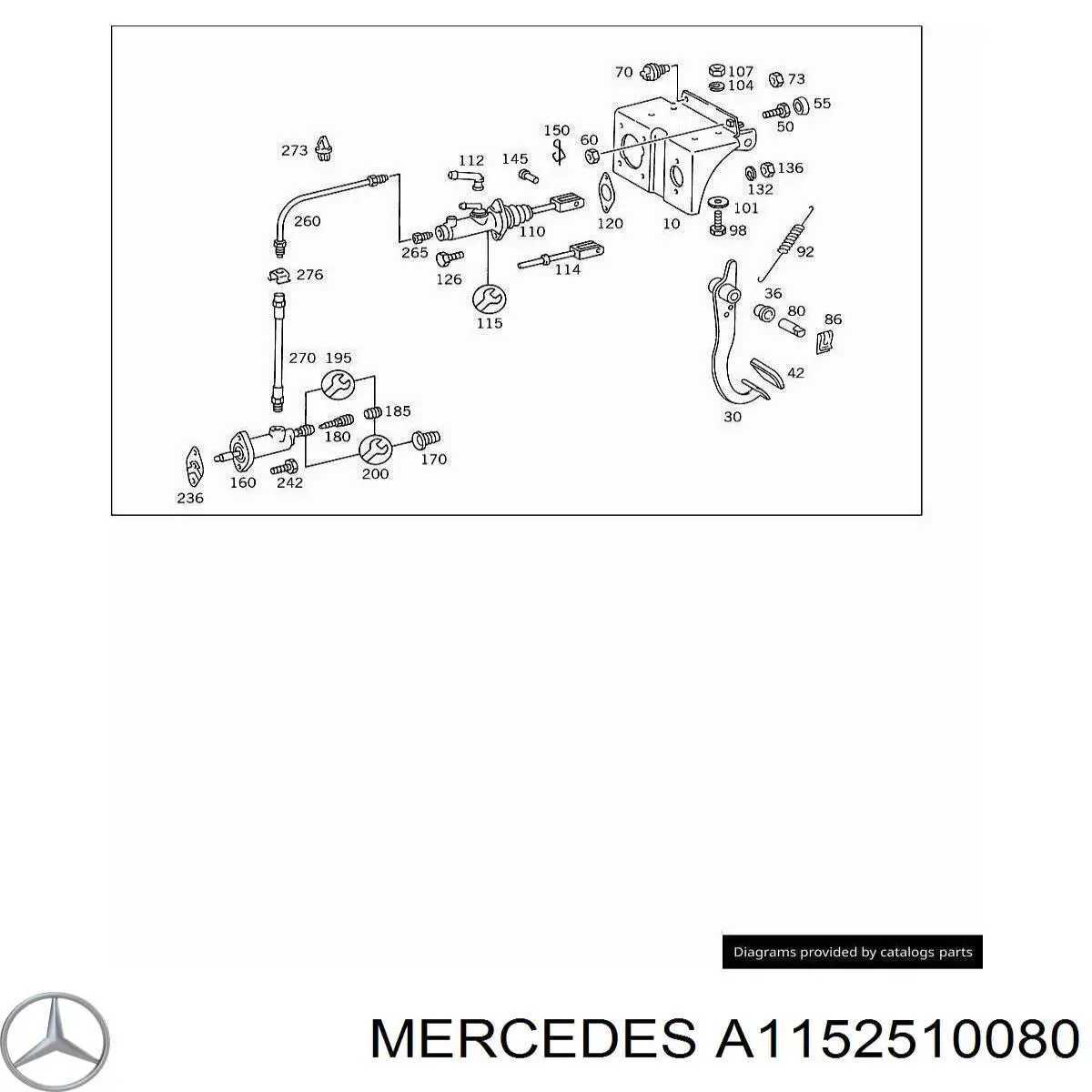  Mercedes A1152510080 preço, a partir de  