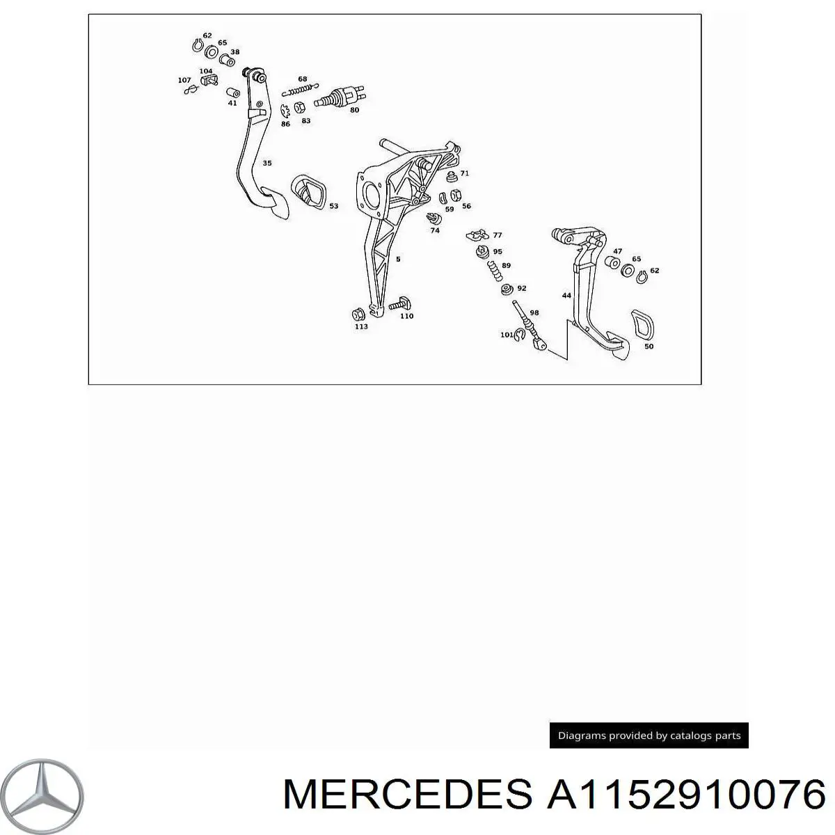  Mercedes A1152910076 preço, a partir de 5,22 USD