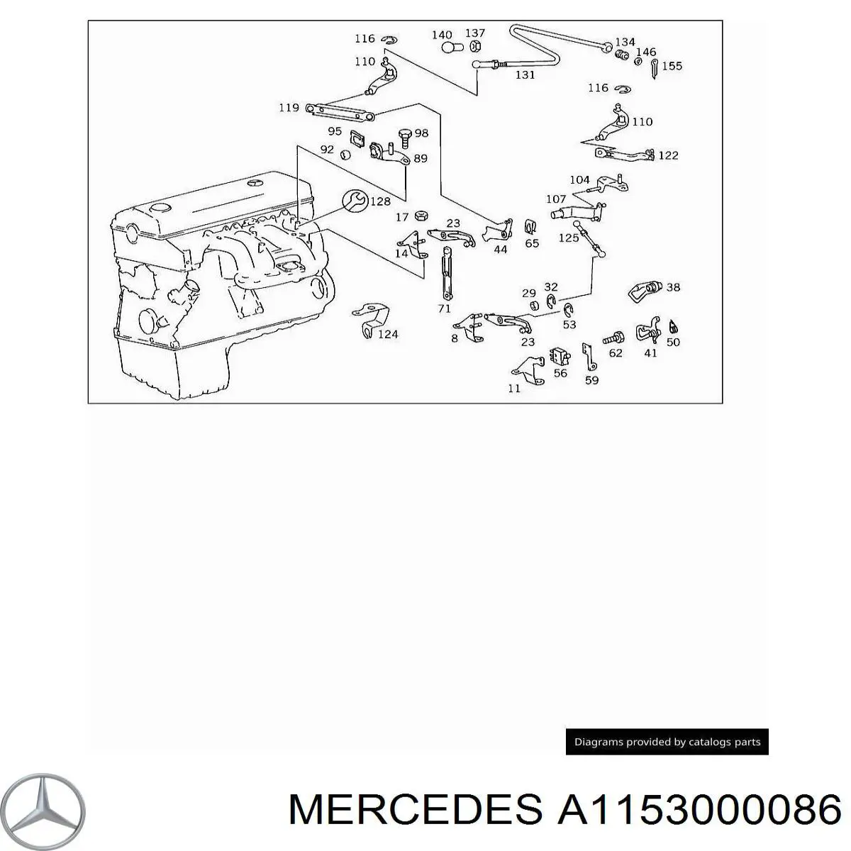  Mercedes A1153000086 preço, a partir de 17,02 USD