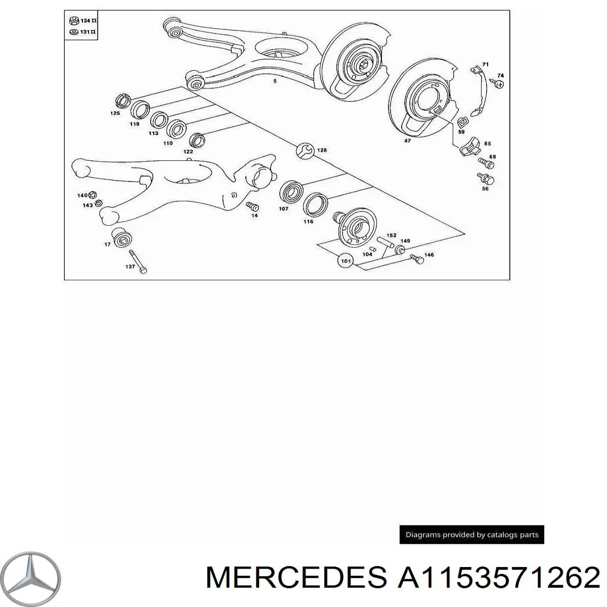 Arruela de regulação Mercedes A1153571262 preço, a partir de 55,40 USD