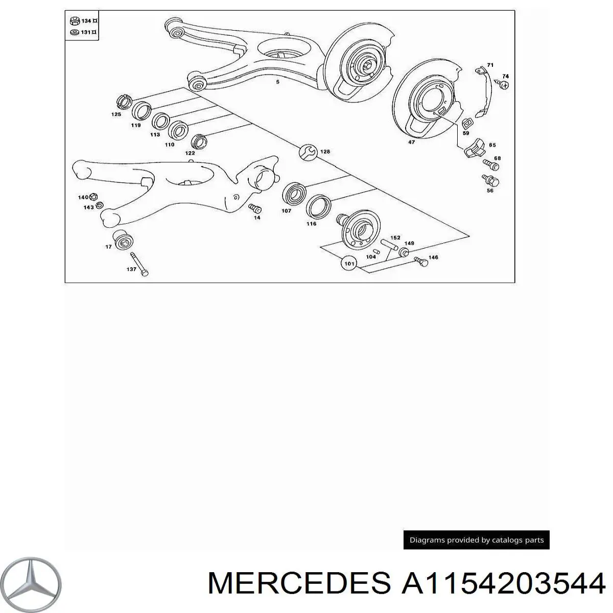 Proteção esquerda do freio de disco traseiro Mercedes A1154203544 preço, a partir de 38,07 USD