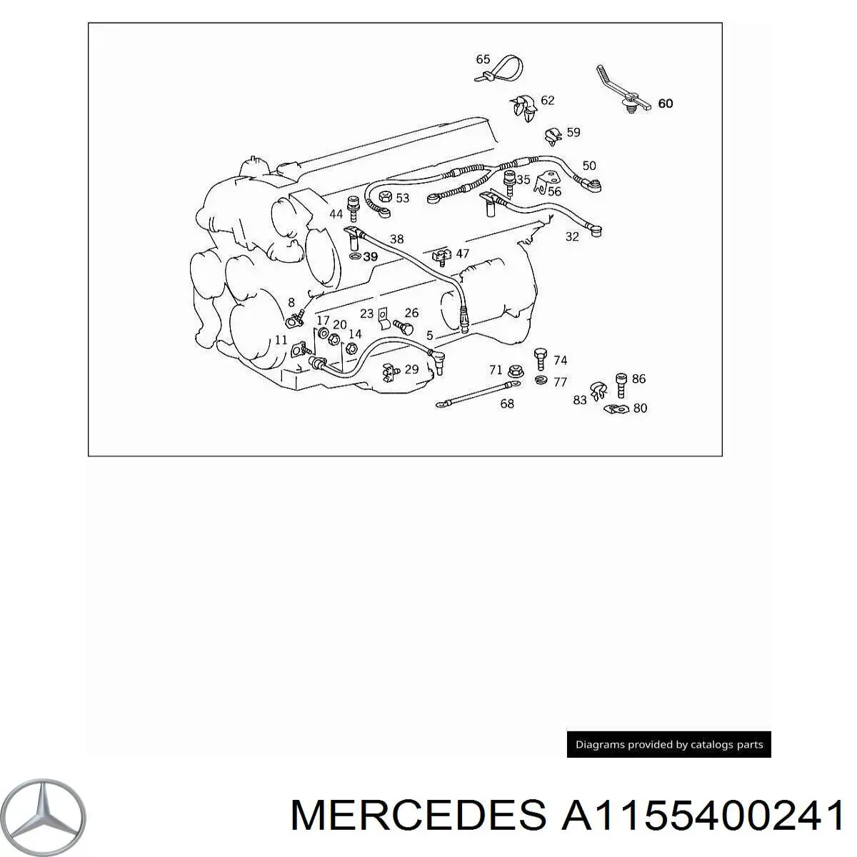  Mercedes A1155400241 preço, a partir de 16,88 USD