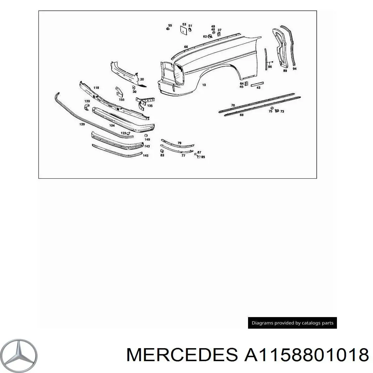 501202 Polcar Pára-lama dianteiro direito