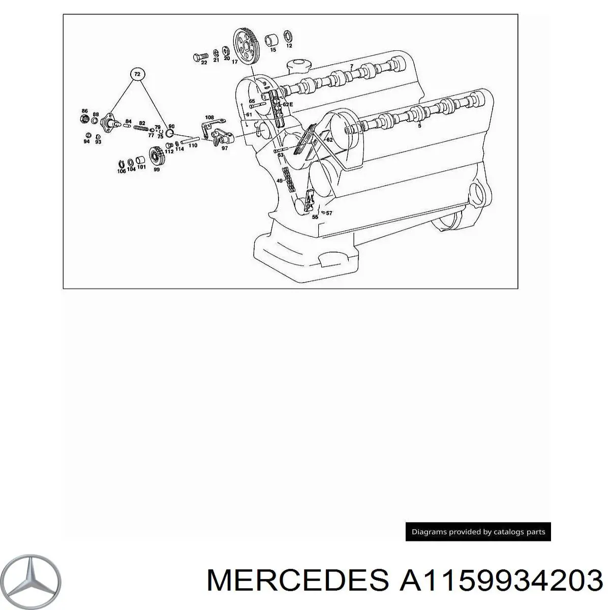  Mercedes A1159934203 preço, a partir de 7,82 USD