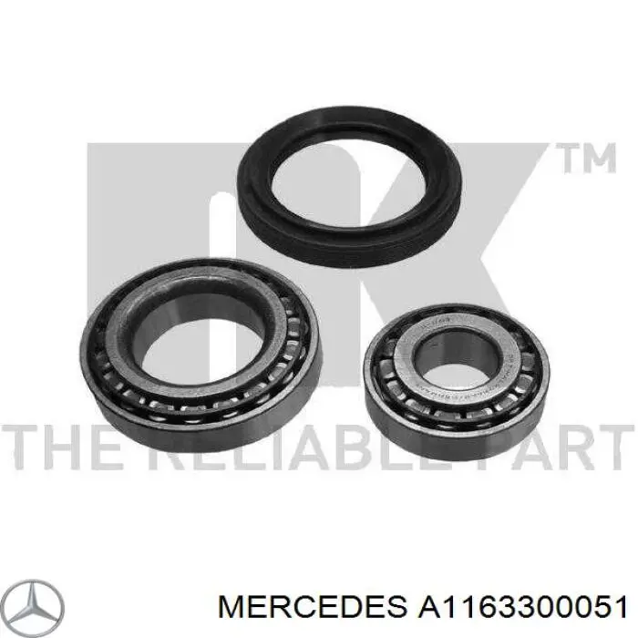 Rolamento de cubo dianteiro Mercedes A1163300051 preço, a partir de 21,76 USD