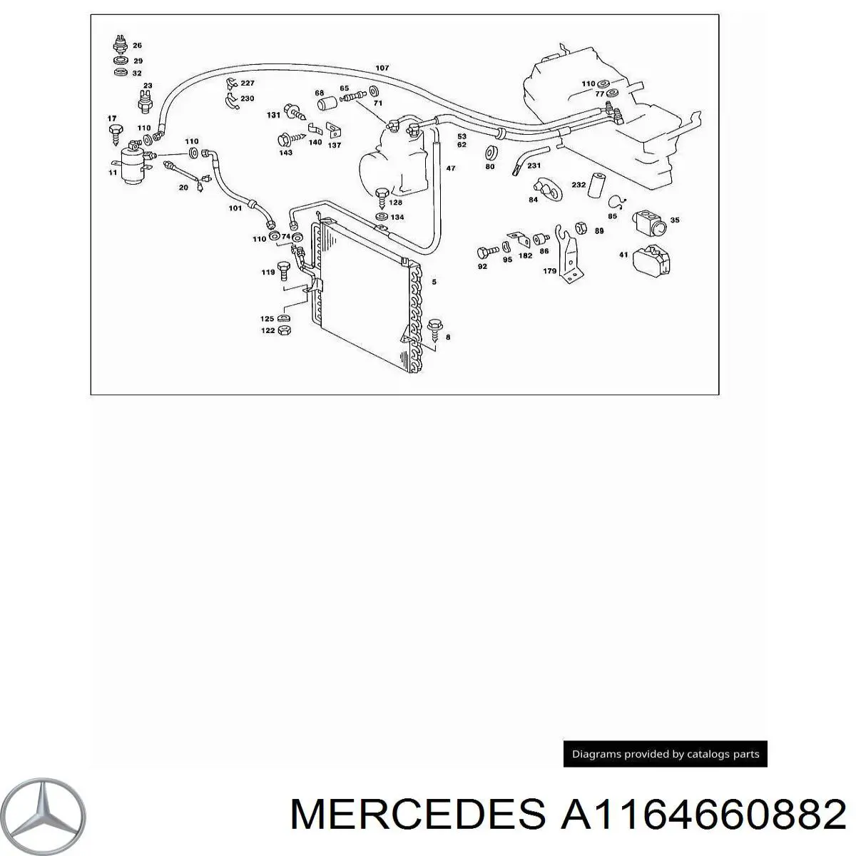  Mercedes A1164660882 preço, a partir de 12,44 USD