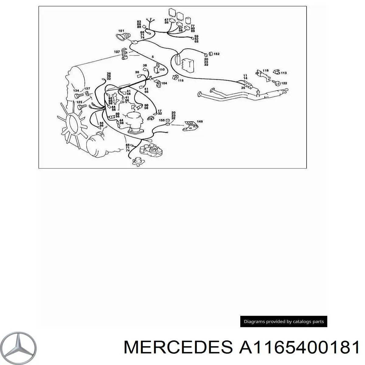 A1165400181 Mercedes 