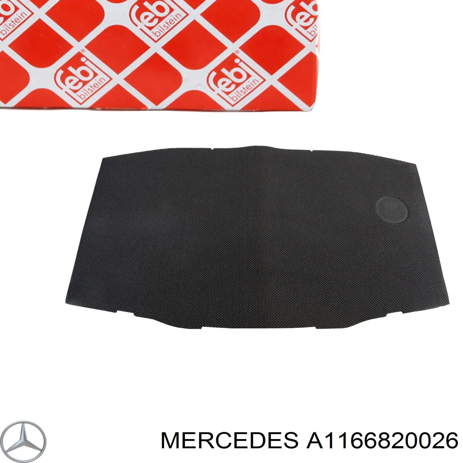Isolamento de ruído da capota A1166820026 Mercedes
