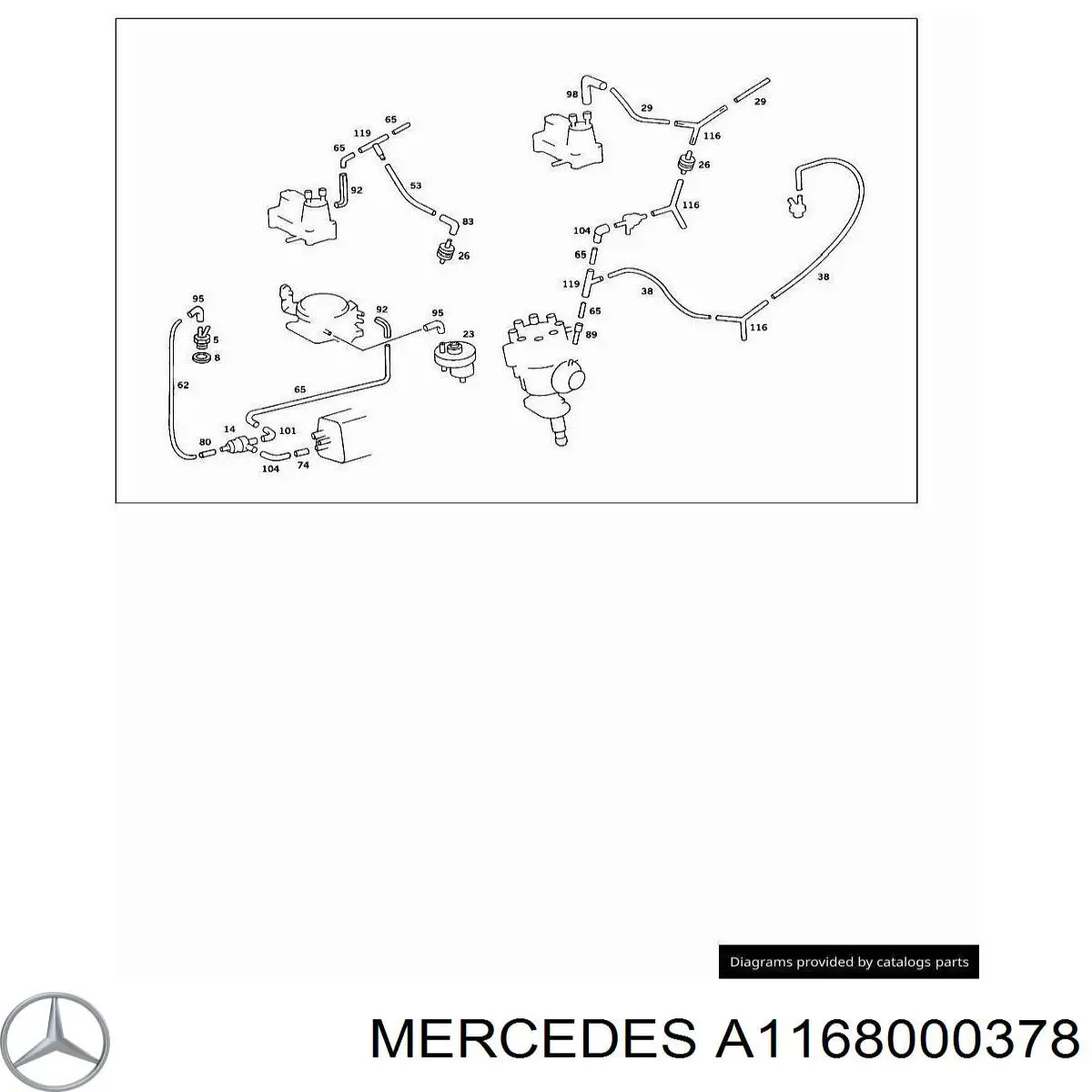 Válvula (regulador) de marcha a vácuo Mercedes A1268000078 preço, a partir de 12,59 USD