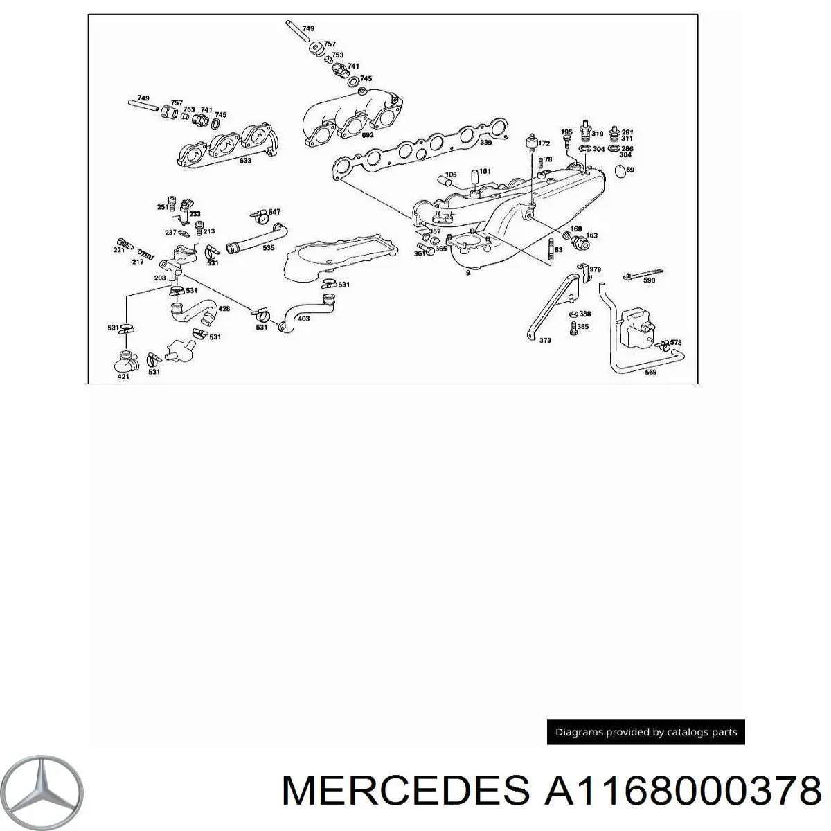 Compre A1268000078 Mercedes Válvula (regulador) de marcha a vácuo