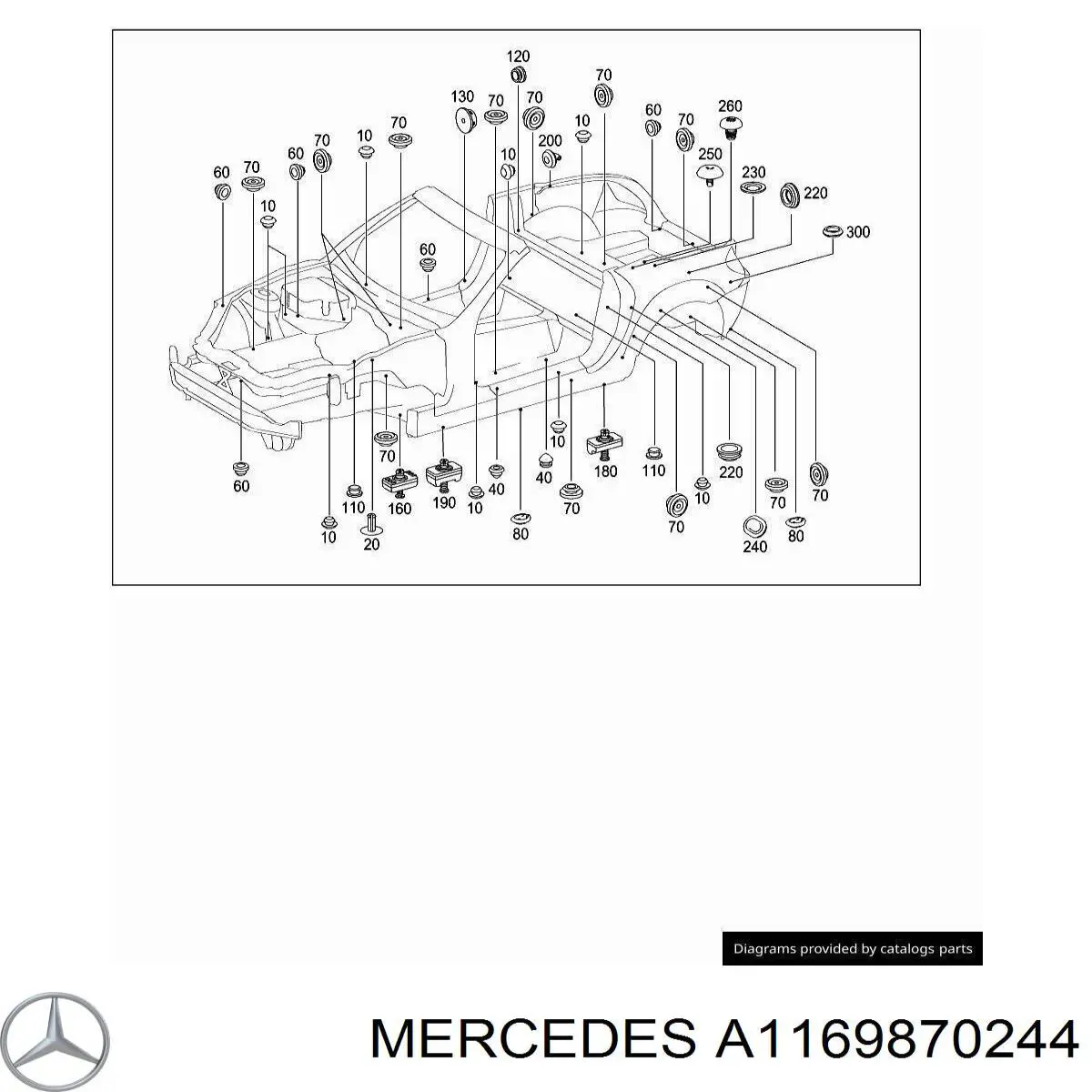  Mercedes A1169870244 preço, a partir de 6,81 USD