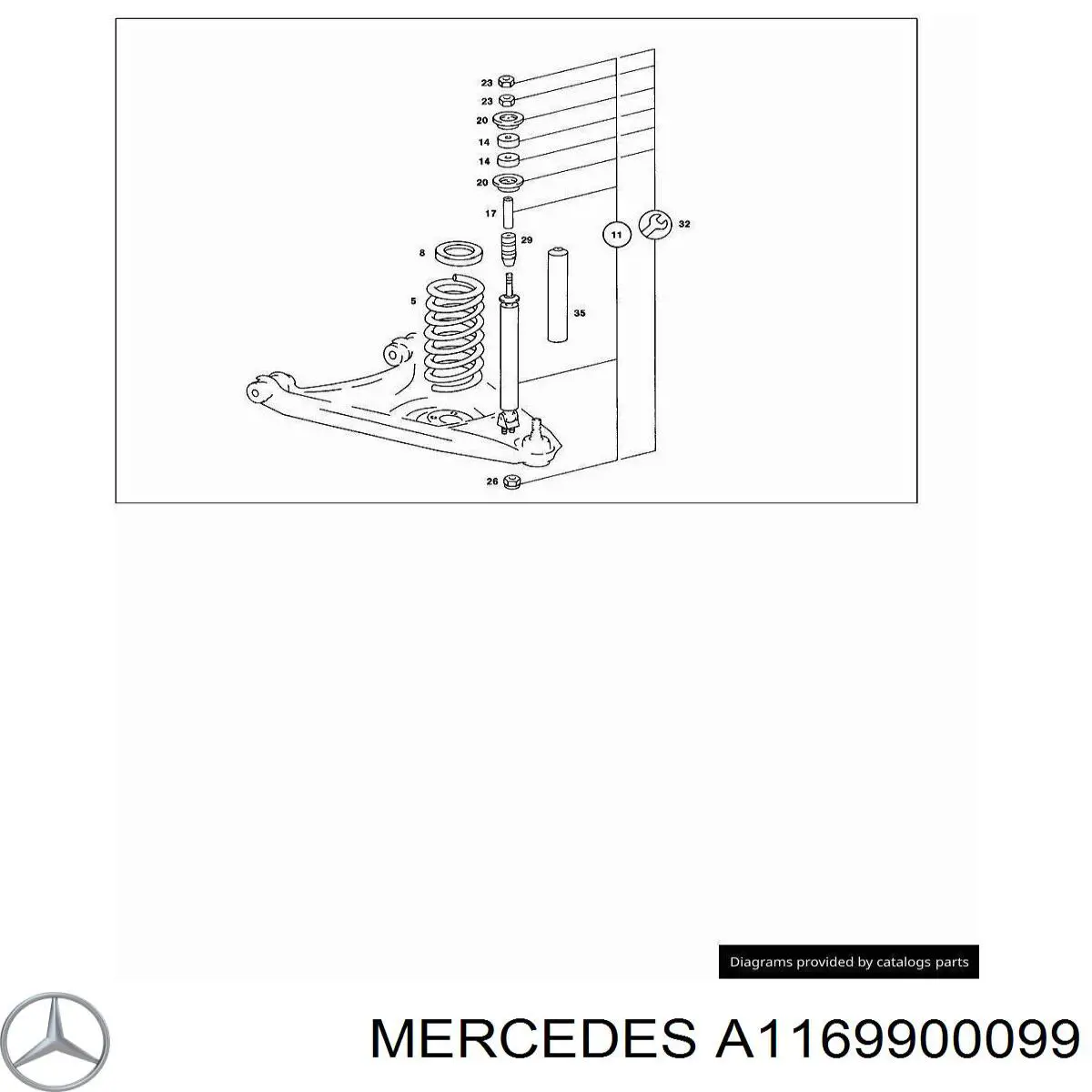 A1169900099 Mercedes 