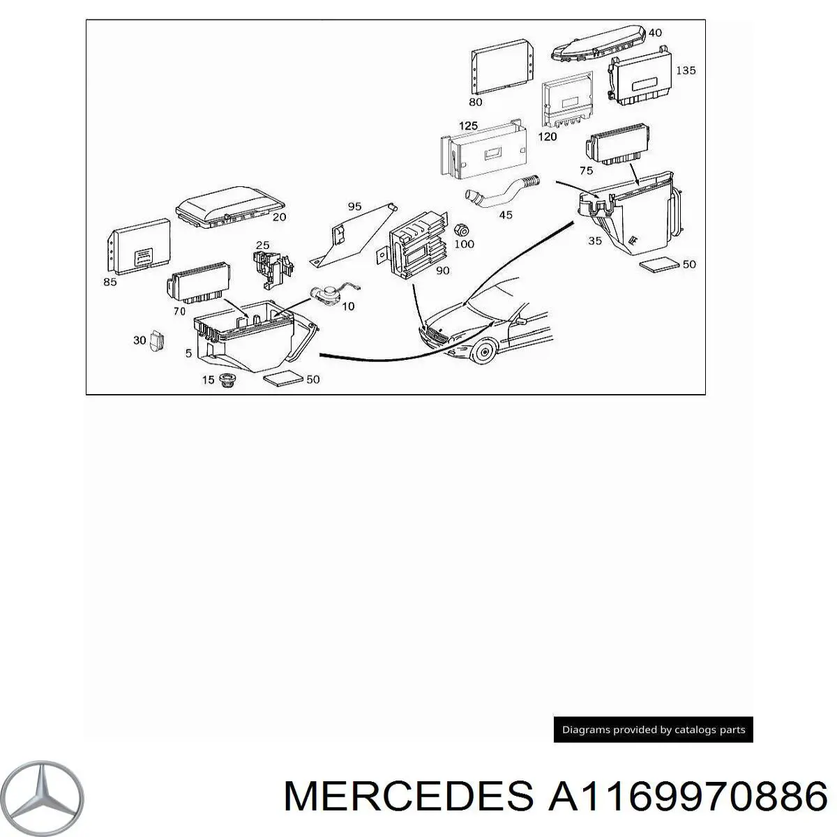  Mercedes A1169970886 preço, a partir de 2,70 USD