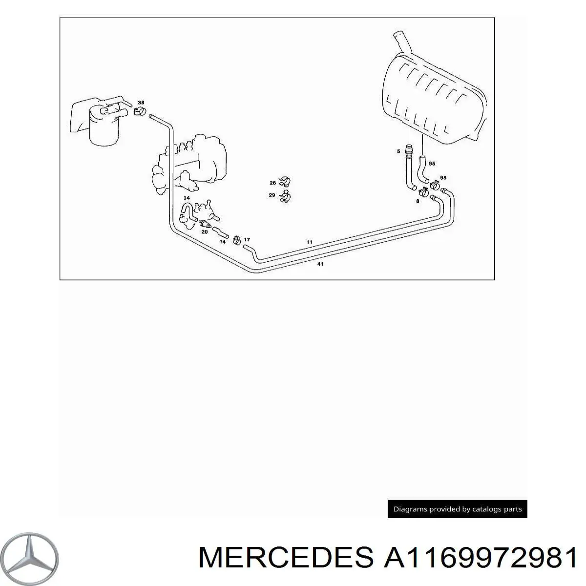  Mercedes A1169972981 preço, a partir de 4,69 USD