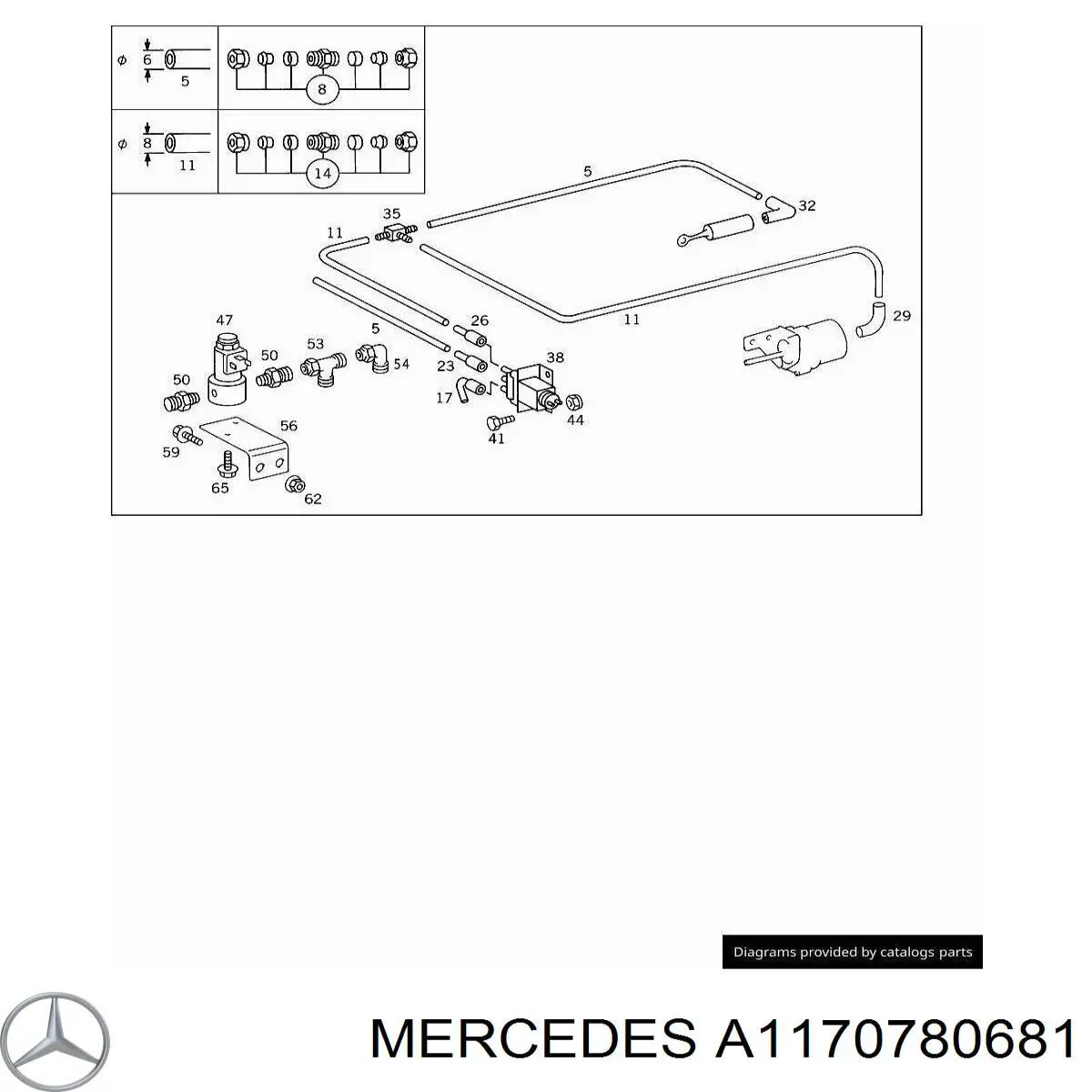  Mercedes A1170780681 preço, a partir de 16,52 USD