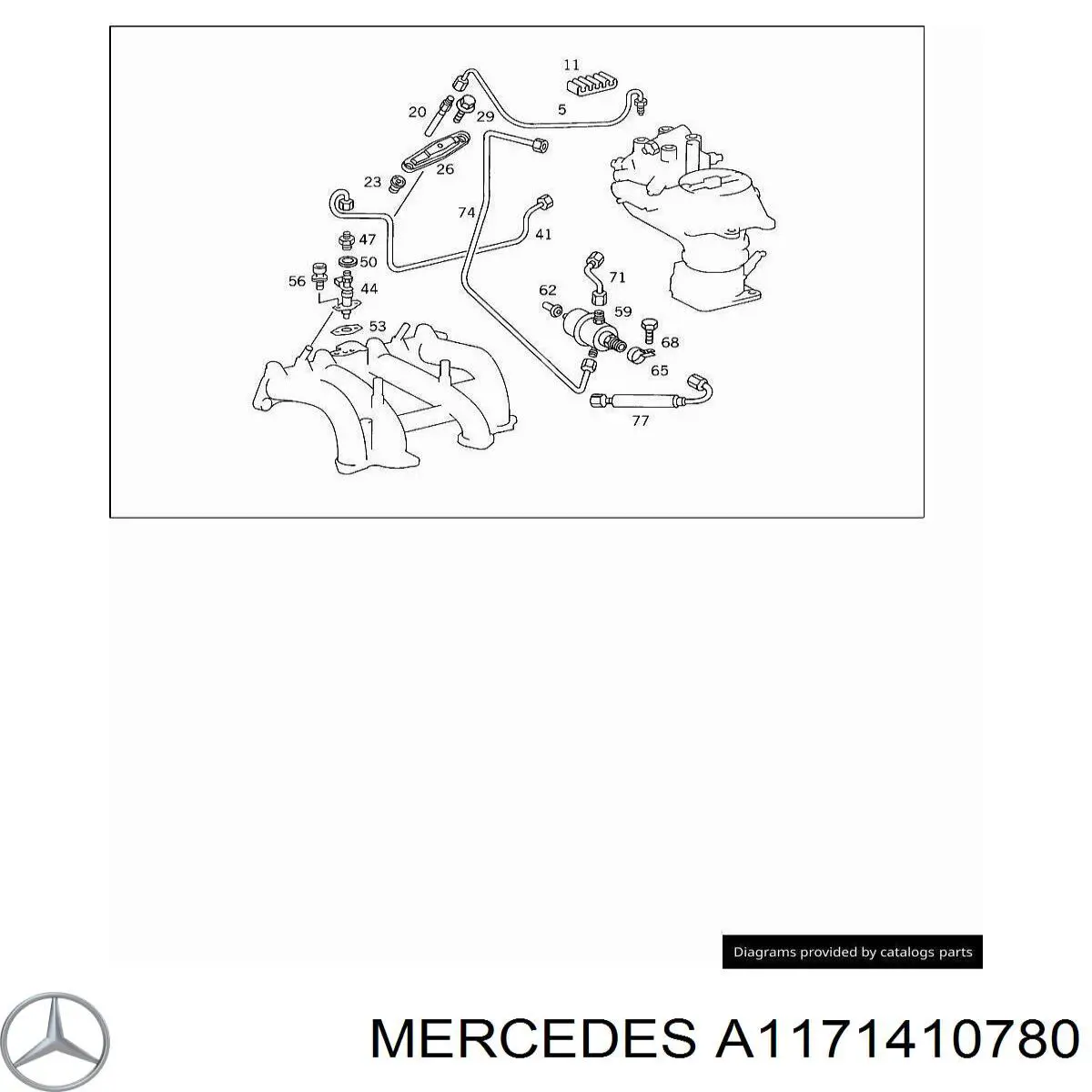  Mercedes A1171410780 preço, a partir de 3,44 USD