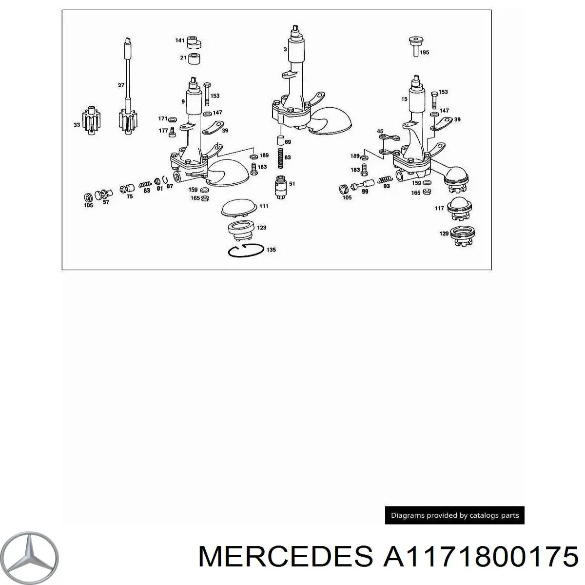  Mercedes A1171800175 preço, a partir de 84,95 USD
