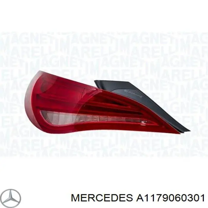 A1179060301 Mercedes Lanterna traseira esquerda externa