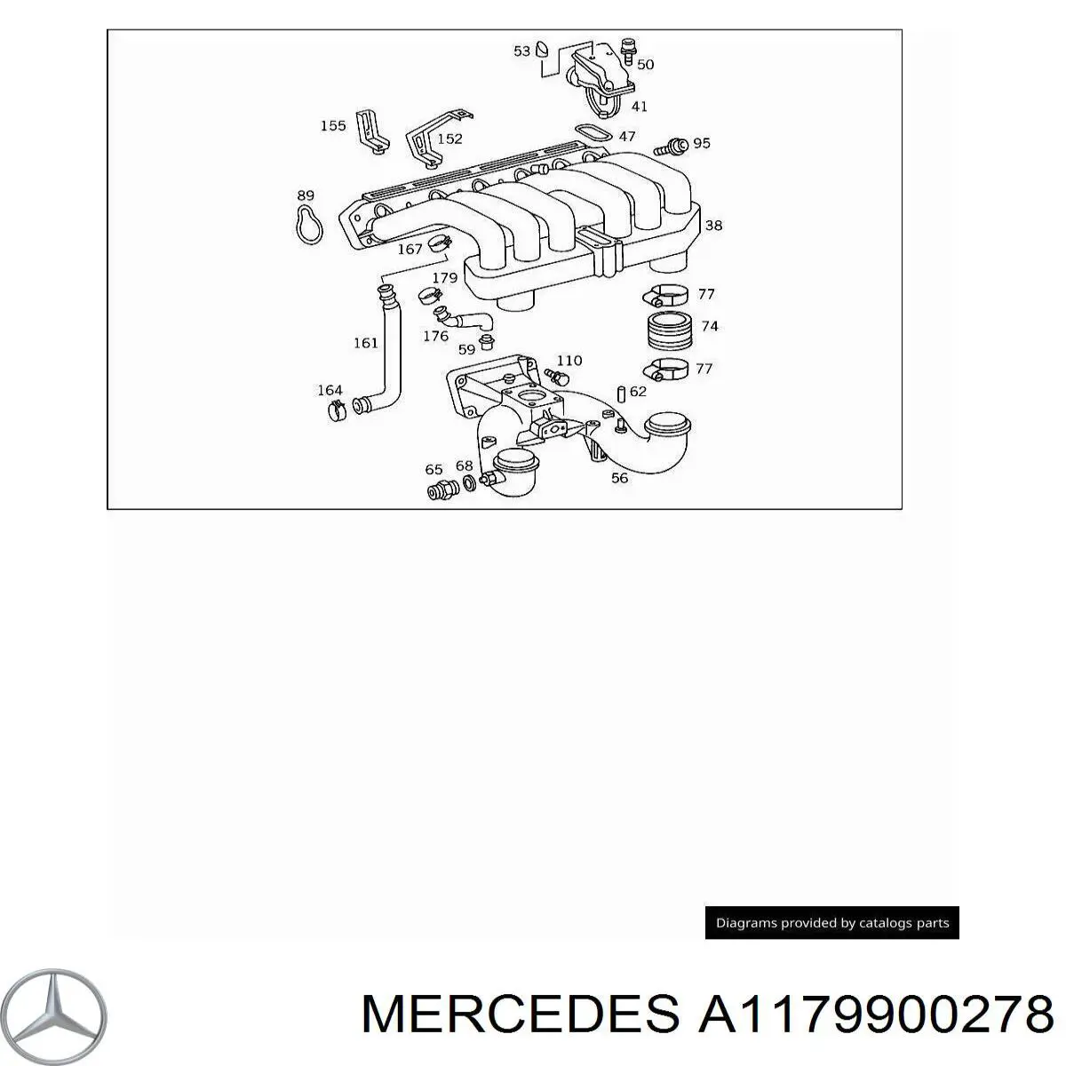  Mercedes A1179900278 preço, a partir de 72,72 USD