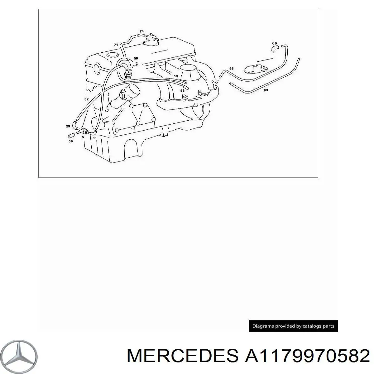  Mercedes A1179970582 preço, a partir de 49,63 USD