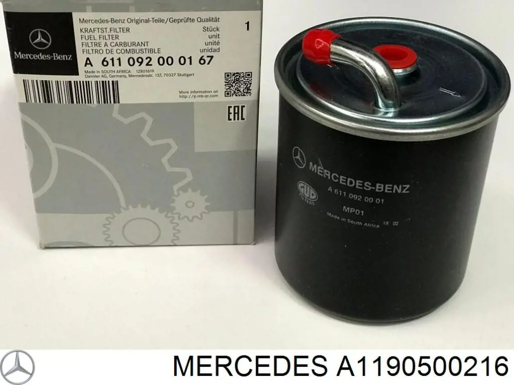 Compre A1190500216 Mercedes Amortecedor de cadeia do mecanismo de distribuição de gás, superior esquerdo CBC