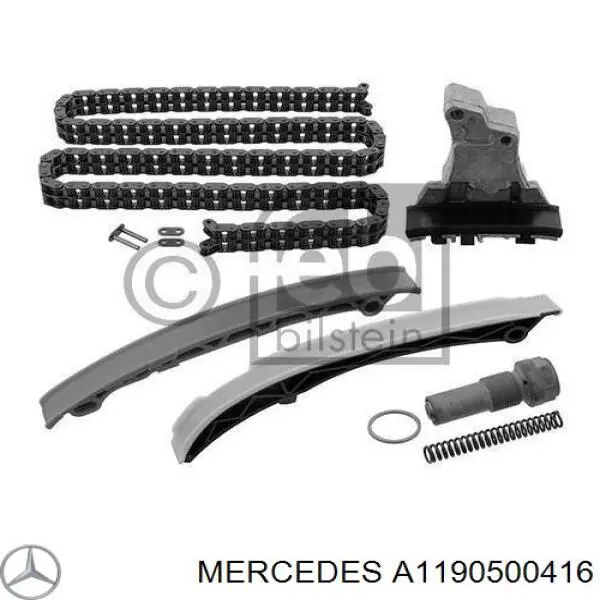 Compre A1190500416 Mercedes Sapato de reguladora de tensão da cadeia do mecanismo de distribuição de gás