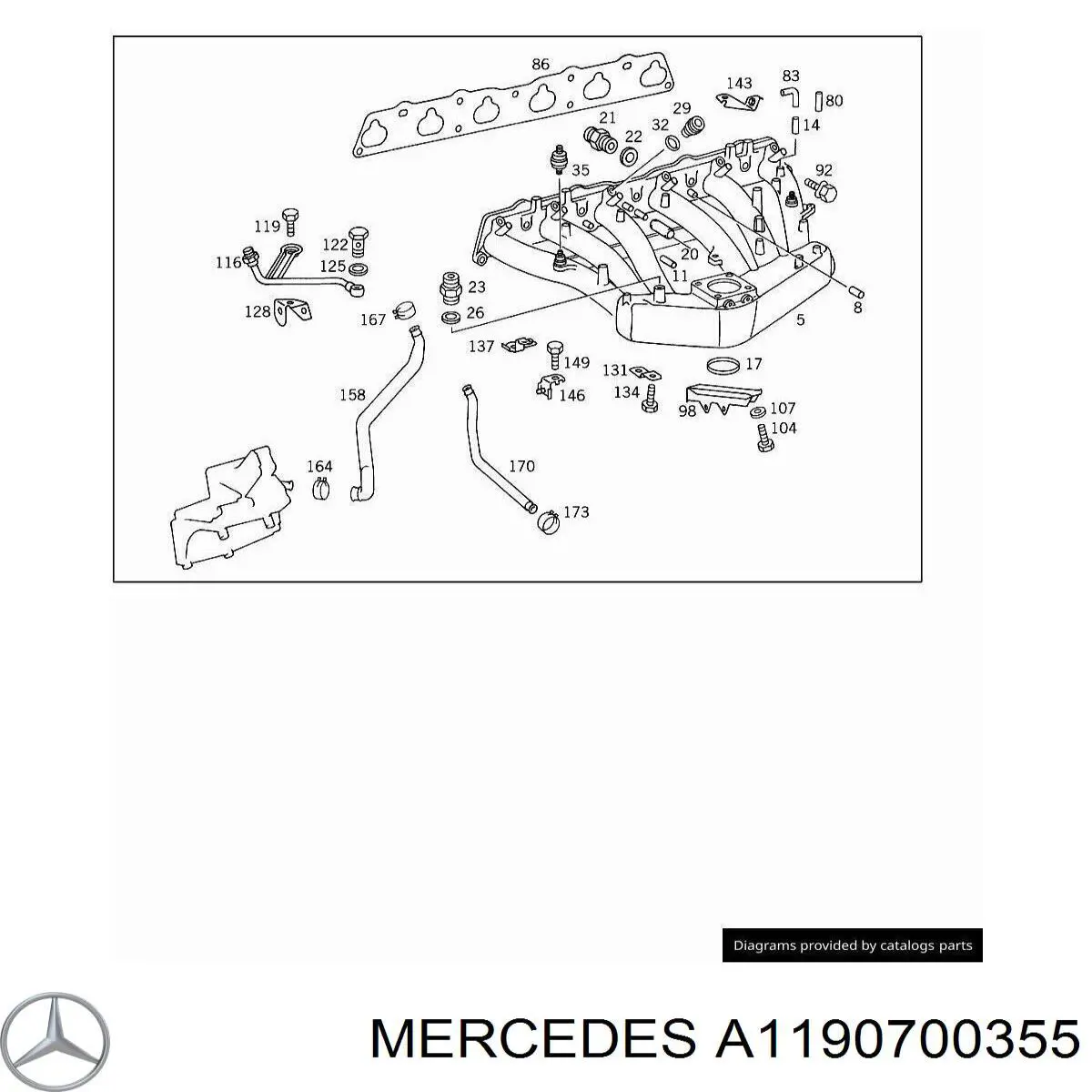 A1190700355 Mercedes 