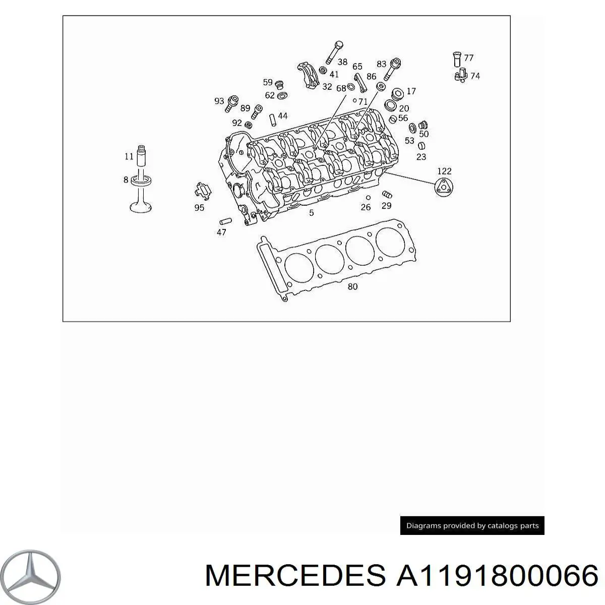 Saltador de fornecimento de óleo até a árvore de cames Mercedes 1191800266 preço, a partir de 30,19 USD