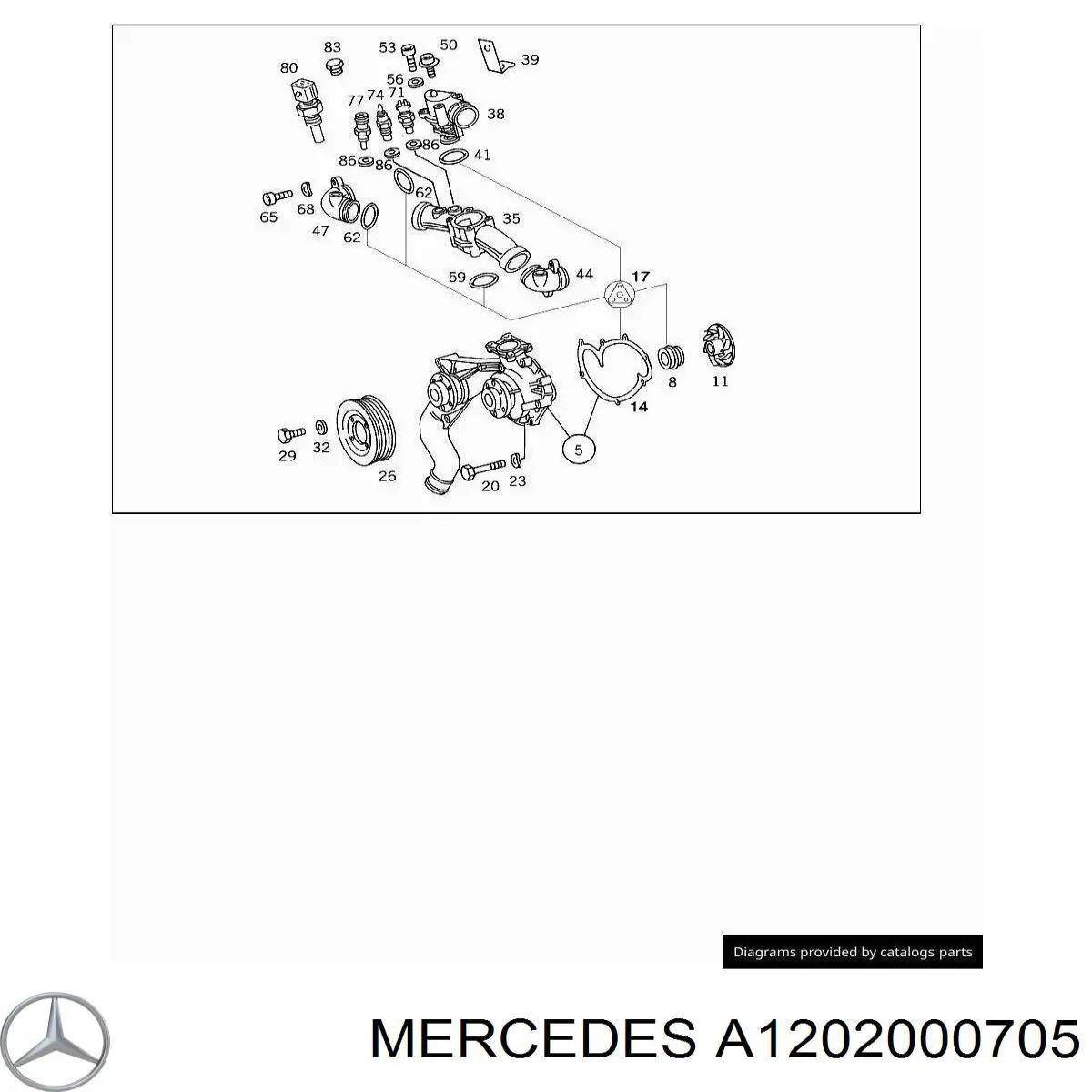 A1202000705 Mercedes 