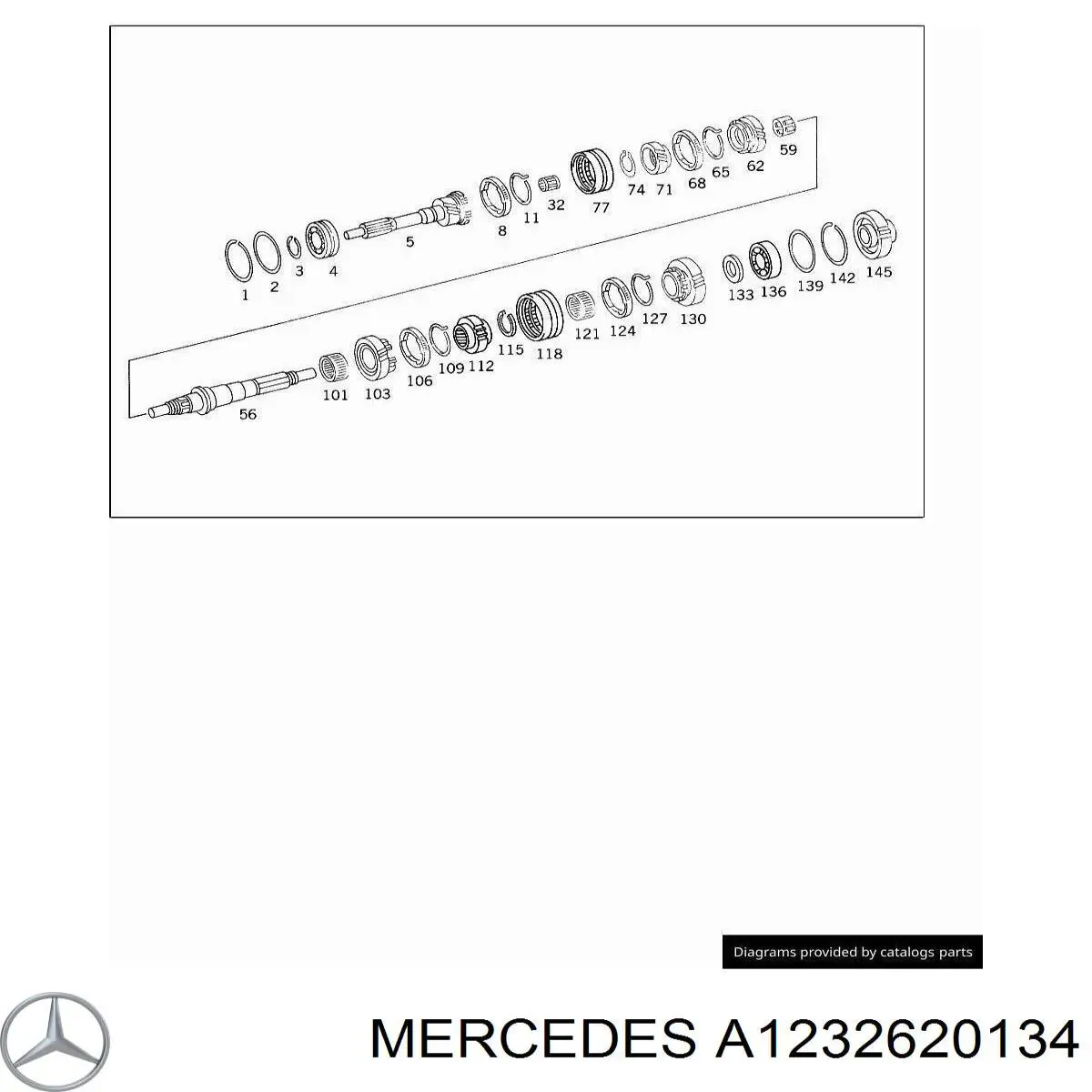 A1232620134 Mercedes Anel de sincronizador