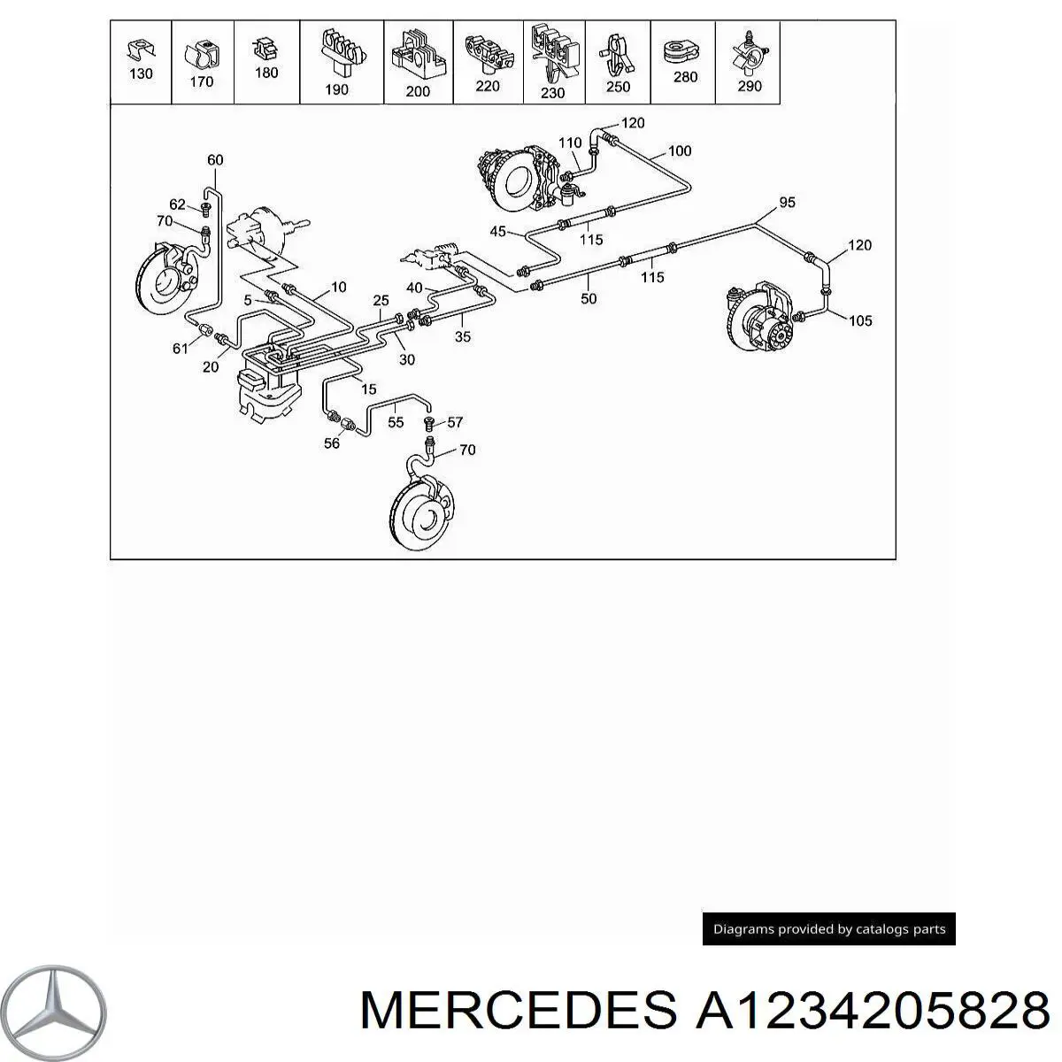  Mercedes A1234205828 preço, a partir de 89,84 USD