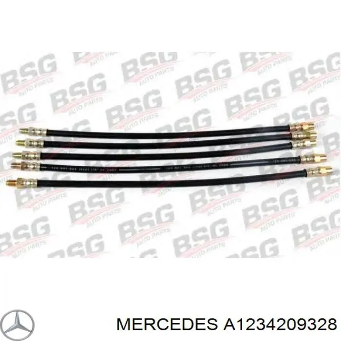 A1234209328 Mercedes Tubo traseiro central do freio