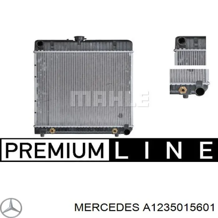 A1235015601 Mercedes Radiador de esfriamento de motor