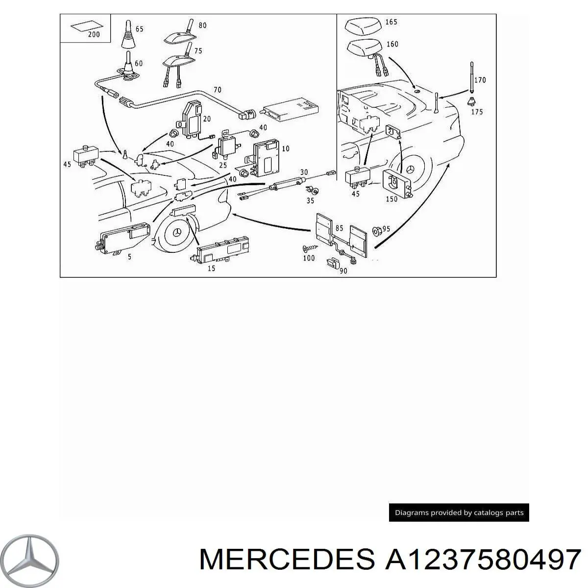  Mercedes A1237580497 preço, a partir de 6,09 USD