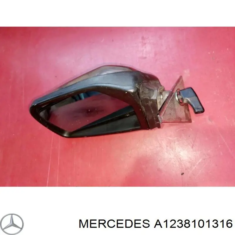  Espelho de retrovisão esquerdo Mercedes E sedan (W123) (1976 - 1985) 